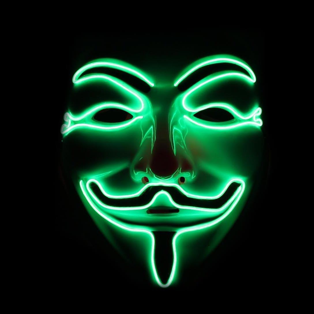 Маскад. Анонимус неон Маск Маск. Маска хакеров анонимус. Маска Анонимуса зеленая. Зелёнаямаска Ананимуса.